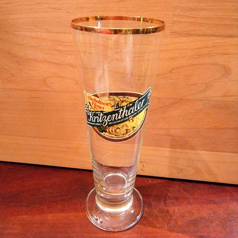 Vintage German Kritzenthaler Alkoholfreies (Alcohol free) Pilsner glass